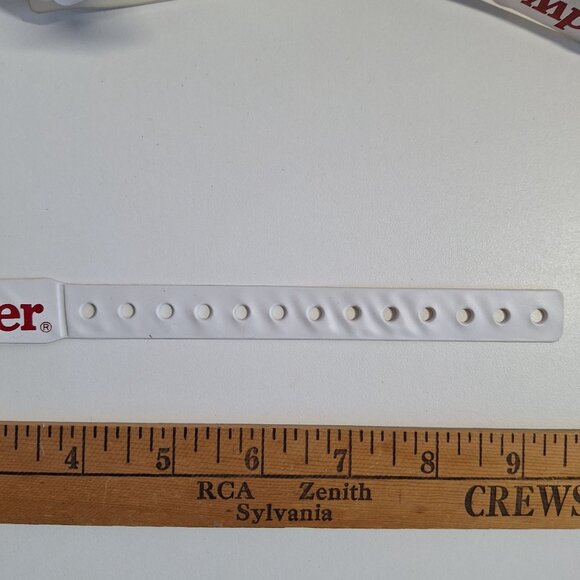180+ Budweiser Event Party ID Age Wristbands Lot Branded Logo White Red Vintage - Picture 5 of 7